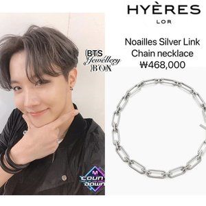 BTS Necklace Hyeres-Lor Noailles Silver Link Chain